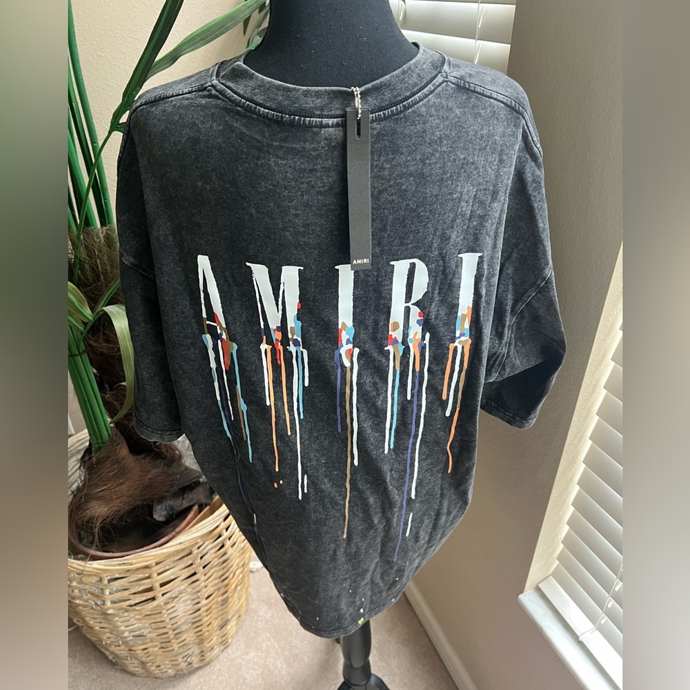 NWT Men’s Mike Amiri Paint Splatter T-shirt Size XL Brand New 100% Authentic